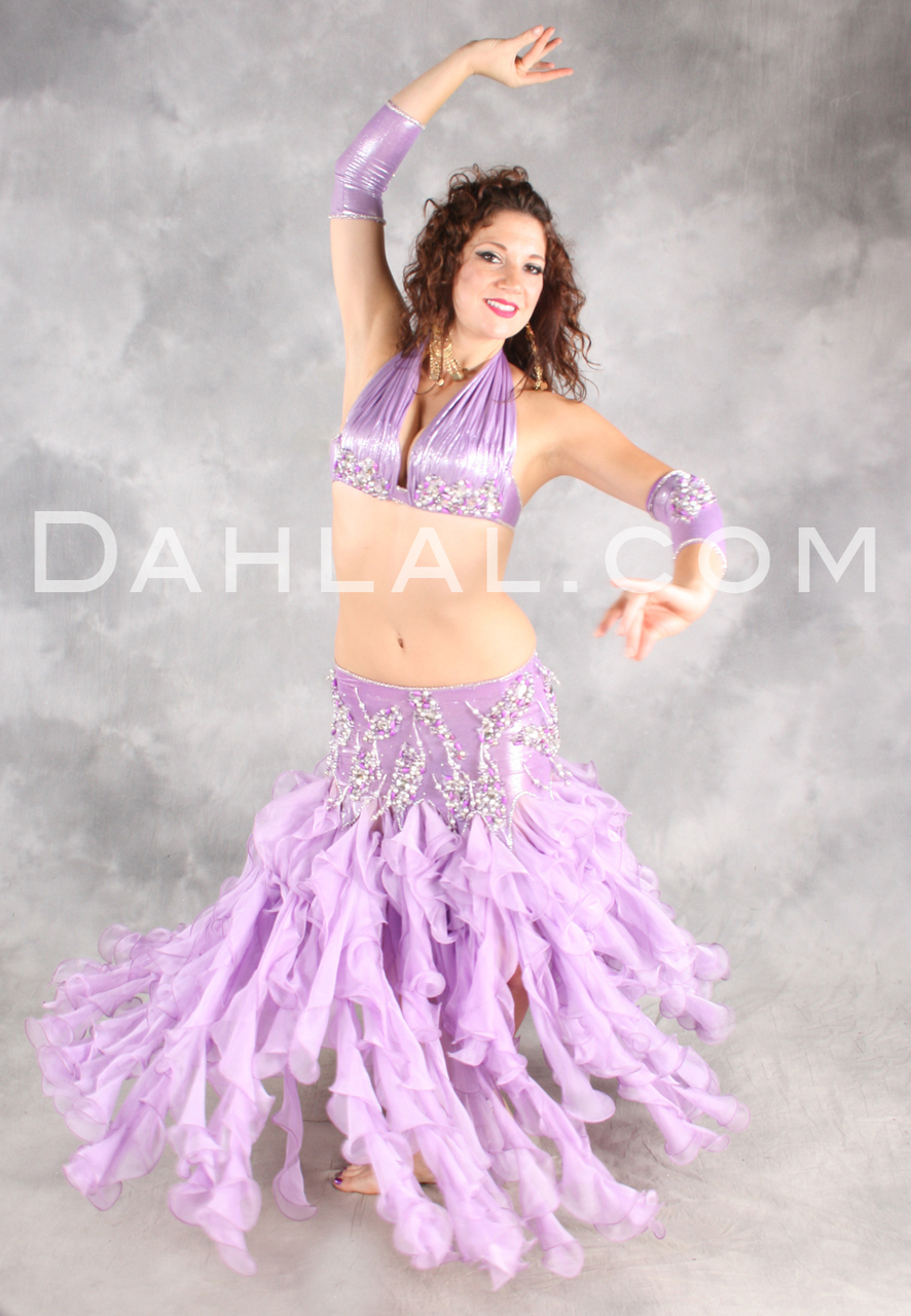 Dahlal Flounce Dress Sparkly Belly 7369