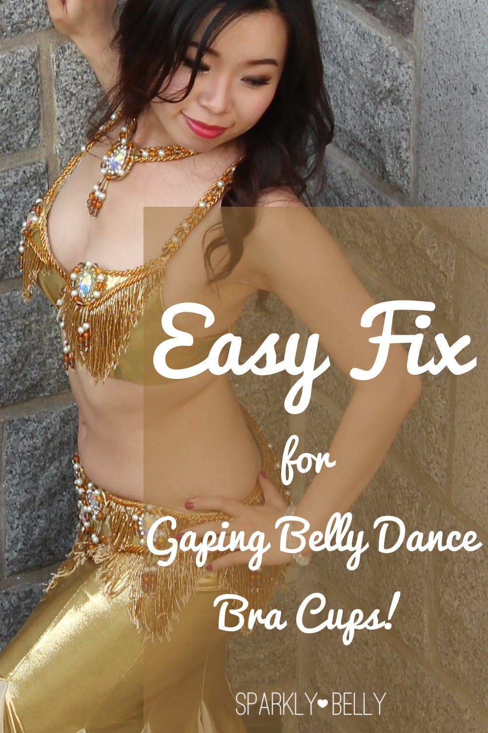 Easy Fix for Gaping Belly Dance Bra Cups! - SPARKLY BELLY